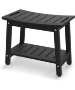Shower Bench For Inside Shower - Black Hdpe Shower Stool, Weather Resistant - $1,688.23 MXN