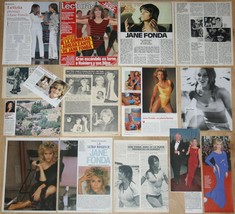 JANE FONDA spain clippings 1960s/00s sexy photos magazine articles barba... - $16.53