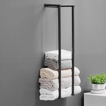 Towel Racks For Bathroom, Newrain Rolled Towel Storage Wall Mounted Bath... - £35.85 GBP