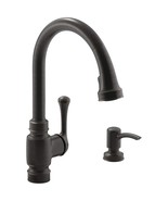 Kohler K-R72512-SD-2BZ Carmichael Kitchen Sink Faucet, Oil-Rubbed Bronze - £153.86 GBP