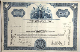 Cyclomatics Inc. Stock Certificate - $5.00
