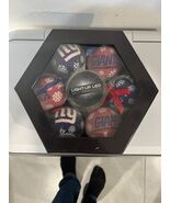 NY Giants 6 Piece Light Up  LED Boxed Ornaments Football NFL + 50 New Ba... - $474.01 MXN