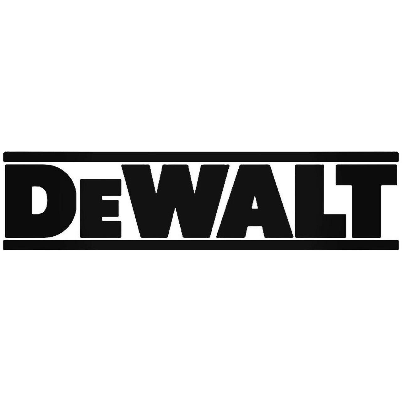 2x DeWalt Logo Vinyl Decal Sticker Different colors & size for Cars/Bikes/Window