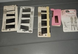 Lot Of Vintage Hair Pins Bobby Goodys Tip Top Brown Black Silver USA Inc... - $16.99