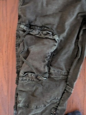 We The Free Damen Armeegrün Distressed Cargohose Größe M Item image 4