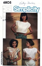 Misses' TOPS Vintage 1985 Simplicity Pattern 6805 Sizes 20,22,24 - $12.00