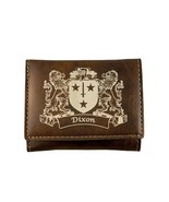 Dixon Irish Coat of Arms Rustic Leather Wallet - $474.03 MXN