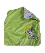 Aurora Baby Green Monkey Banana Security Blanket Lovey Jungle Safari Ani... - £24.40 GBP