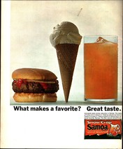 1964 Snow Crop Orange Samoa Frozen Ice Cream Cone Burger Vintage Print A... - £19.21 GBP