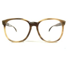 Vintage Buffalo Horn Eyeglasses Frames Brown Round Oversized Team Line 50-18-140 - £220.56 GBP