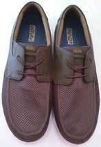 Olukai Brown Mano Mesh Slip-on Loafers Boat Shoes Mens Size 12 Great condition!! - £51.18 GBP