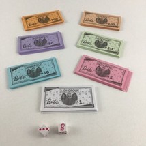 Barbie Monopoly Board Game Replacement Pieces Play Money Dice Lot Hasbro 2023 - $16.78