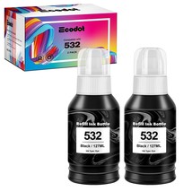 Compatible Refill Ink Bottles Replacement For Epson 532 T532 Use With Et... - £29.80 GBP