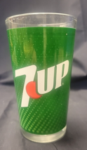 Vintage 7up Red Spot Drinking Glass Tumbler Wrap Around Logo 5” Tall - £7.53 GBP