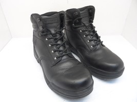 Hawx Men&#39;s 6&quot; Enforcer Soft Toe Leather Work Boot Black Size 13D - £58.86 GBP