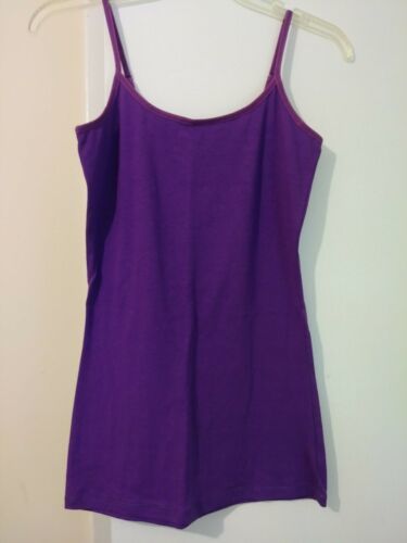 Derek Heart Juniors Purple Cotton blend stretch spaghetti straps Top M  257 - $5.75