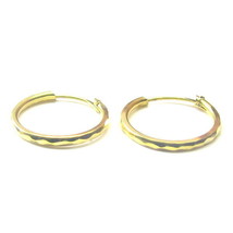 Indian Hinged Hoop EARRINGS 14k Solid Yellow Gold - Pair - £58.75 GBP