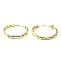 Indian Hinged Hoop EARRINGS 14k Solid Yellow Gold - Pair - $73.33