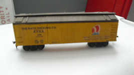 Vintage HO Scale Kit Built Wood Rath Packing Co RPRX 234 Reefer Car - $17.82