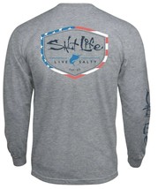 Mens Salt Life Amerishield Pocket Graphic L/S T-Shirt - 2XL/XL/Large - NWT - £18.67 GBP