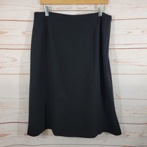 Talbots Black A-Line Ruffle Skirt Size 16 NWT - $27.72