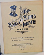 The Stars and Stripes Forever March Sheet Music John Phillip Sousa 1897 - £7.79 GBP