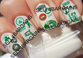 32 NBA BOSTON CELTICS BASKETBALL LOGOS》16 DIFFERENT DESIGNS》Nail Art Decals - $18.99