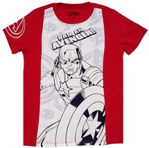 Marvel I Am an Avenger CAPTAIN AMERICA Boy Short Sleeve Graphic T-Shirt (8) - £7.90 GBP