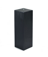 Jeco CPZ-161-12-0 3 x 9 in. Square Pillar Candle Black - 12 Piece - €172,78 EUR