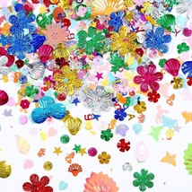 200 Gram Sequins For Crafts Mixed Sequins And Spangles Craft Multi Color Sequin  - £14.41 GBP