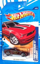 Hot Wheels 2011 HW Main Street #162 Ford Mustang GT Concept Burgundy w/ PR5s - £3.10 GBP