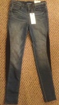 Simply Vera Wang Denim Skinny Ankle Jeans Stretch Panels Misses 2 4 - $39.99