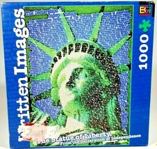 Statue of Liberty Written Images Signature 1026 Piece Jigsaw Puzzle 27&quot; ... - $7.91