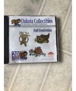 Dakota Collectibles 20 Embroidery Designs Fall Festivities CD 970243 - £14.68 GBP