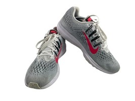 Nike Zoom WinFlo Sneakers Mens 12M Running Shoes Gray Red Athletic AA740... - $27.54