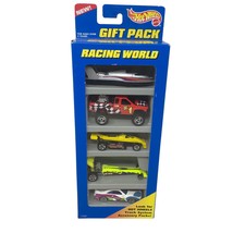 VTG NIP Hot Wheels Gift Pack Racing World 5 Pack 1/64 Scale - £34.94 GBP