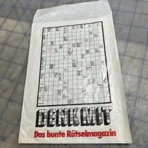 Vintage Ephemera Denk Mit Das Bunte Ratselmagazine Fix Und Foxi Envelope... - $167.57 MXN