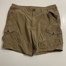 Duluth Trading 42 x 9&quot; Khaki Armachillo Gusseted Ripstop Cargo Shorts 18263 - £26.55 GBP