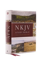 NKJV Study Bible, Hardcover, Burgundy, Full-Color, Comfort Print: The Complete R - $39.59