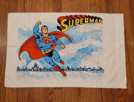 RARE Superman Vintage Pillow Case 1978 DC Comics Superhero 29&quot; x 19&quot; NICE - $24.95