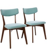 Christopher Knight Home Abrielle Mid-Century Modern Fabric Dining Chairs... - £190.47 GBP