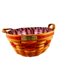 Longaberger Christmas Collection 1999 Edition Popcorn Basket Liner Protector - £23.73 GBP