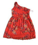 Xhilration One shoulder Orange Floral dress Sleveless Size L - €7,37 EUR
