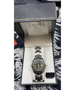 John Weitz Ladies Diamond Watch With Date Signature Series NOS Gold Silv... - $34.65