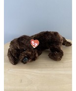 TY Classic NUZZLE Chocolate Lab Dog Plush 2001 Ty Silk Soft Cuddly Flopp... - £15.48 GBP