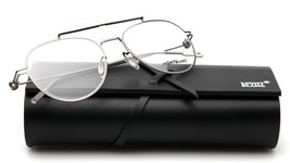 New Mont Blanc MB0001O 003 Ruthenium Eyeglasses 54-19-145 B47mm Italy - £141.81 GBP