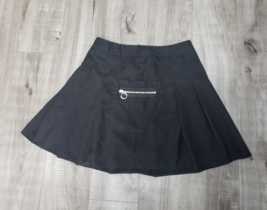 Rumwe Black Plated Skirt with Silver Hoop Pocket Size XS US 2 - $11.83