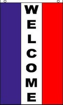 NEW VERTICAL WELCOME 3 X 5 FLAG 3x5 decor banner wall #596 SIGN advertiz... - £5.29 GBP