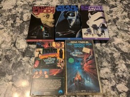 lot of 5 VHS Star Wars 4,5,6, Star Trek II, III - £7.78 GBP