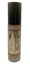 Revolution Conceal &amp; Glow Foundation F4 0.7 fl oz / 23 ml *Twin Pack* - £23.44 GBP